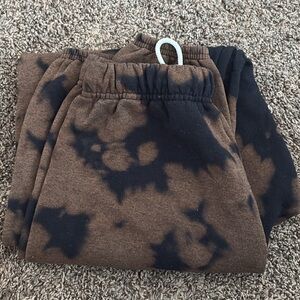 Brown and Black Joggers